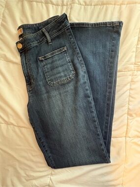 NWOT KUT From The Kloth ANA High Rise Flare Jeans Size 14 Dark Wash